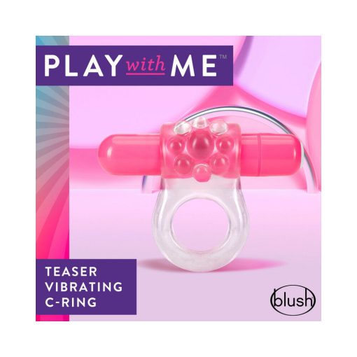 Play With Me Teaser Vibrating C-Ring Pink - Image 2