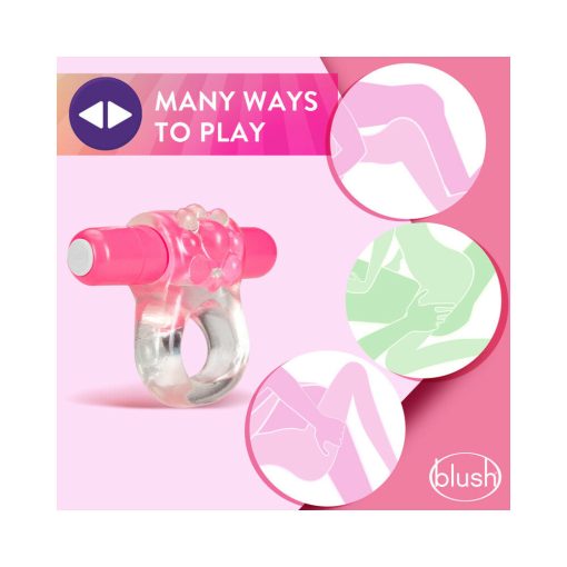 Play With Me Teaser Vibrating C-Ring Pink - Image 4