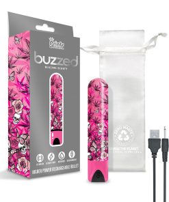 Prints Charming Buzzed Rechargeable Bullet - Blazing Beauty - Pink