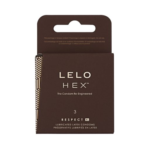 Lelo Hex Respect Xl Lubricated Latex Condoms 3-Pack