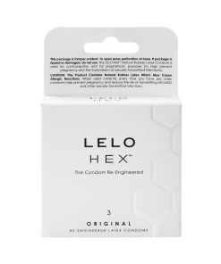 Lelo Hex Original Lubricated Latex Condoms 3-Pack
