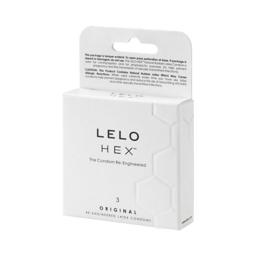 LELO HEX Original Lubricated Latex Condoms 3-Pack - Image 2