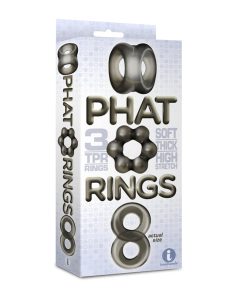 The 9'S Phat Rings Smoke 1 Chunky Cock Rings
