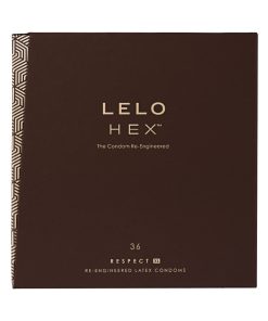 Lelo Hex Respect Xl Lubricated Latex Condoms 36-Pack