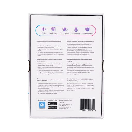 Lovense Diamo Bluetooth Remote-Controlled Vibrating Cockring - Image 8