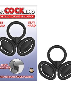 My Cockring The Triad Cockring & Ball Cinch Black