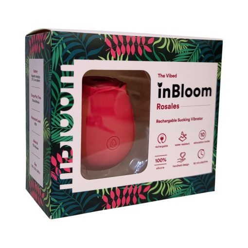 inBloom Rosales Rose-Shaped Sucking Vibrator Red - Image 2