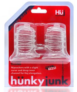 Hunkyjunk Elong Wide-Base Nipsucker Clear