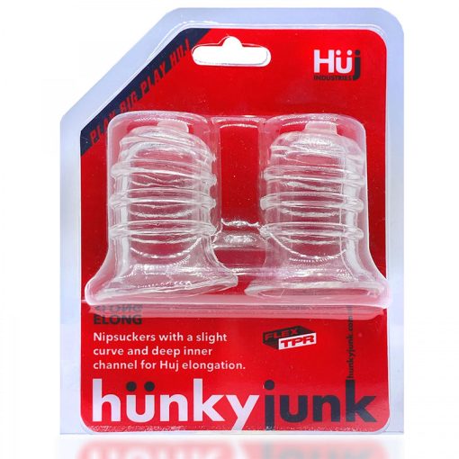 Hunkyjunk Elong Wide-Base Nipsucker Clear