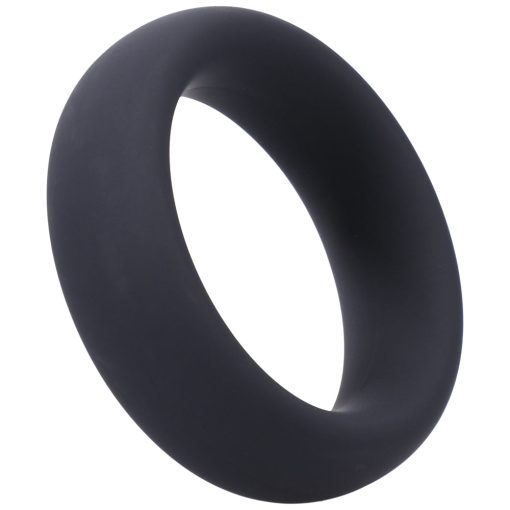 black silicone c-ring 1.75 inch advanced constriction ring for men, body-safe durable design