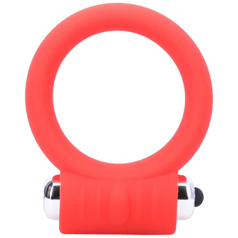 Tantus Vibrating C-Ring 2 In. Red 2 Tantus Vibrating C-Ring 2 In. Red - Image 2