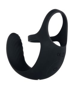 Zero Tolerance Vibrating Ball Cradle Rechargeable Remote-Controlled Silicone Cockring Black