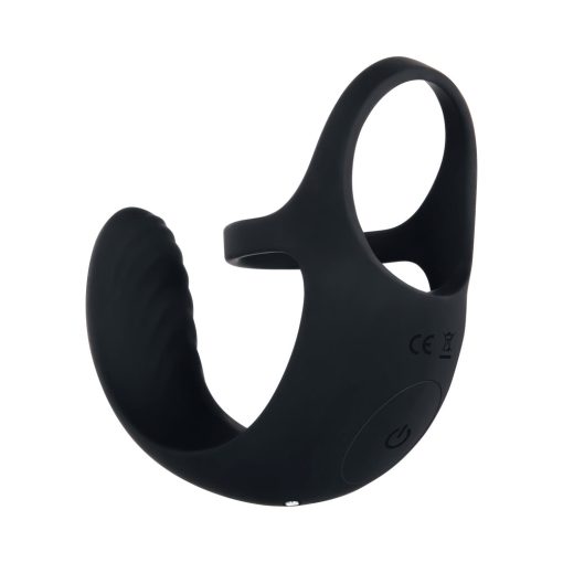 Zero Tolerance Vibrating Ball Cradle Rechargeable Remote-Controlled Silicone Cockring Black - Image 4