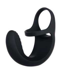 Zero Tolerance Vibrating Ball Cradle Rechargeable Remote-Controlled Silicone Cockring Black