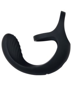 Zero Tolerance Vibrating Ball Cradle Rechargeable Remote-Controlled Silicone Cockring Black