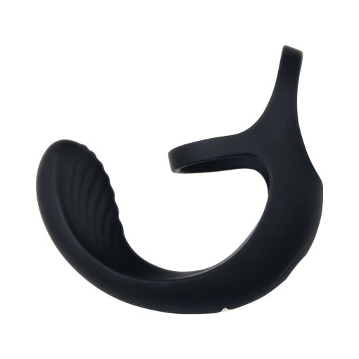 Zero Tolerance Vibrating Ball Cradle Rechargeable Remote-Controlled Silicone Cockring Black - Image 6