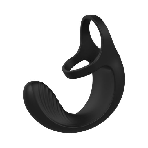Zero Tolerance Vibrating Ball Cradle Rechargeable Remote-Controlled Silicone Cockring Black - Image 7