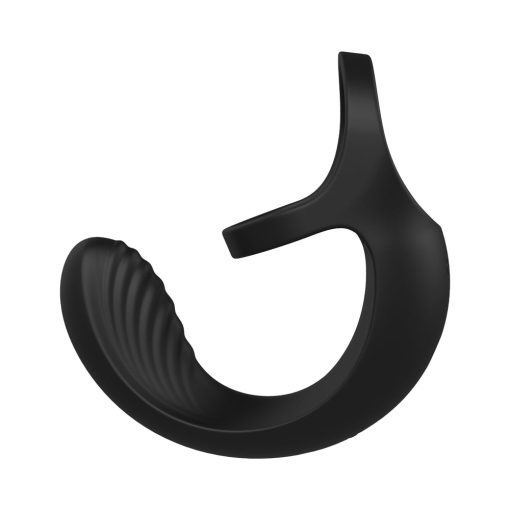 Zero Tolerance Vibrating Ball Cradle Rechargeable Remote-Controlled Silicone Cockring Black - Image 8