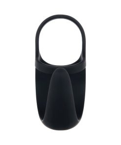 Zero Tolerance Vibrating Ball Cradle Rechargeable Remote-Controlled Silicone Cockring Black