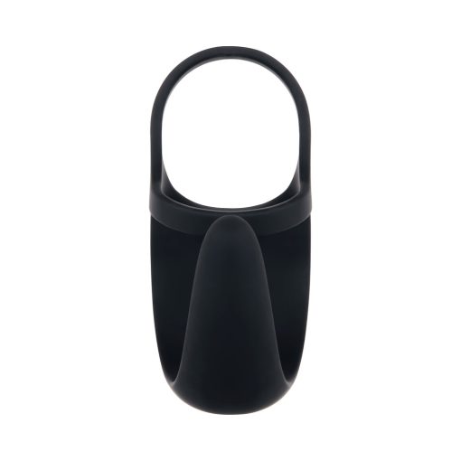 Zero Tolerance Vibrating Ball Cradle Rechargeable Remote-Controlled Silicone Cockring Black - Image 9