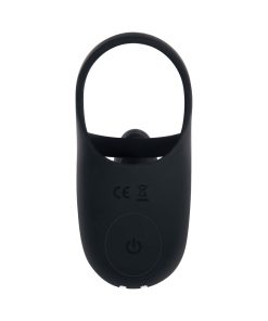 Zero Tolerance Vibrating Ball Cradle Rechargeable Remote-Controlled Silicone Cockring Black