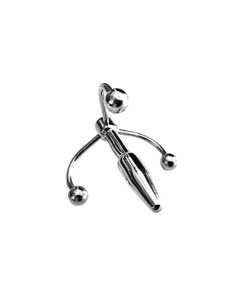 Rouge Stainless Steel Crown Penis Plug In Clamshell