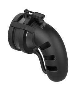 Shots Mancage Model 19 Adjustable 4.5 In. Silicone Ballsplitter Cock Cage Black