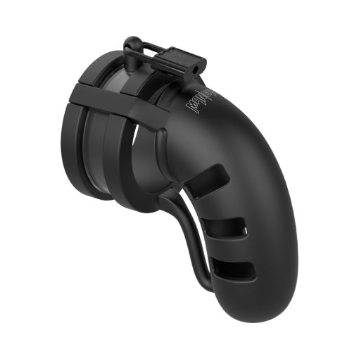 Shots Mancage Model 19 Adjustable 4.5 In. Silicone Ballsplitter Cock Cage Black - Image 3