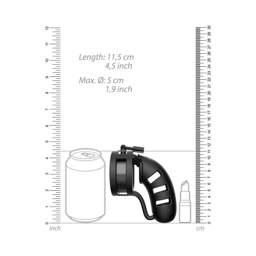 Shots Mancage Model 19 Adjustable 4.5 In. Silicone Ballsplitter Cock Cage Black - Image 5