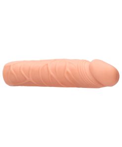Realrock Realistic Veiny 7 In. Penis Sleeve Extender Beige