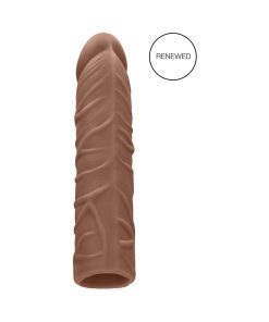 Realrock Realistic Veiny 7 In. Penis Sleeve Extender Tan