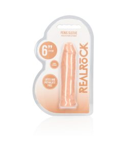 Realrock Realistic 6 In. Penis Sleeve Extender Beige
