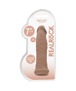 Realrock Realistic 6 In. Penis Sleeve Extender Tan