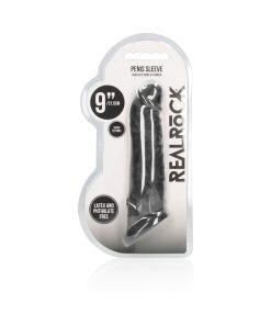 Realrock Realistic 9 In. Penis Sleeve Extender Sling Black