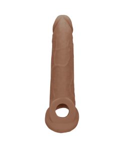Realrock Realistic 9 In. Penis Sleeve Extender Sling Tan