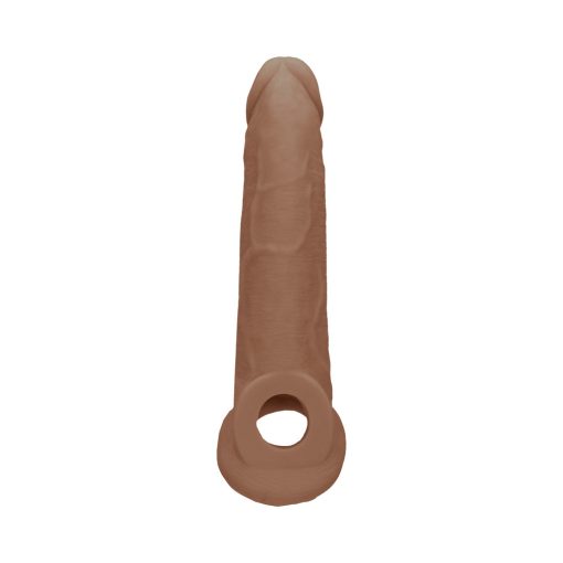 Realrock Realistic 9 In. Penis Sleeve Extender Sling Tan - Image 4