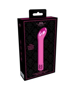 Royal Gems Jewel Rechargeable Curved Abs Bullet Vibrator Pink