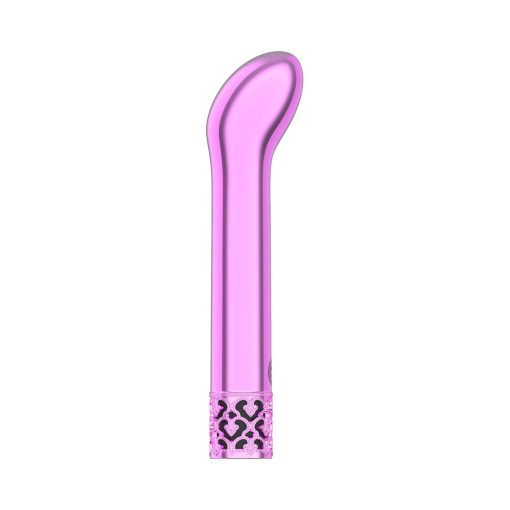 Royal Gems Jewel Rechargeable Curved Abs Bullet Vibrator Pink - Image 4