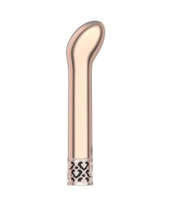 Royal Gems Jewel Rechargeable Curved Abs Bullet Vibrator Rose Gold