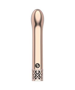 Royal Gems Jewel Rechargeable Curved Abs Bullet Vibrator Rose Gold