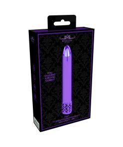 Royal Gems Shiny Rechargeable Abs Bullet Vibrator Purple