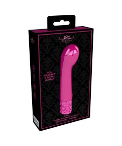 Royal Gems Bijou Rechargeable Curved Silicone Bullet Vibrator Pink