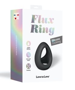 Love To Love Flux Ring Silicone Cockring Noir
