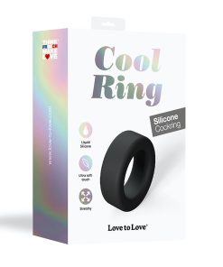 Love To Love Cool Ring Silicone Cockring Noir
