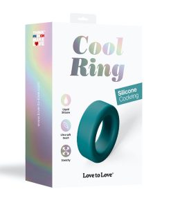 Love To Love Cool Ring Silicone Cockring Petrol Blue