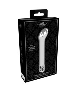 Royal Gems Jewel Rechargeable 10-Speed Bullet Vibrator Silver