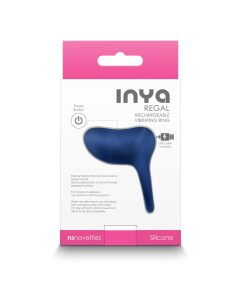 Inya Regal Rechargeable Vibrating Ring Blue