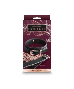 Bondage Couture Collar & Leash Black