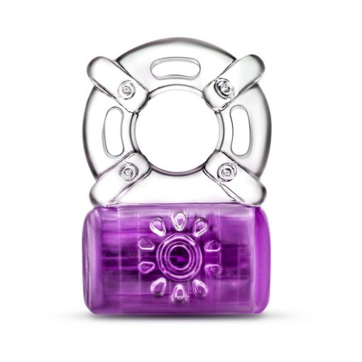 Play With Me Pleaser Rechargeable Vibrating C-Ring Purple - Image 2