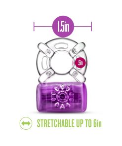Play With Me Pleaser Rechargeable Vibrating C-Ring Purple